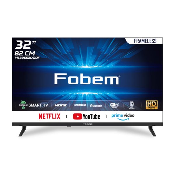 Fobem ML32ES2000F 32’’ Embedded Receiver Frameless Android Smart HD Ready Led TV