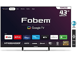 Fobem MT43EG4000F 43” FRAMELESS ULTRA HD GOOGLE TV