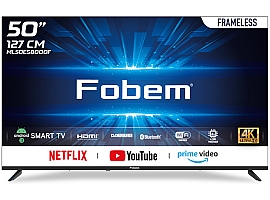 Fobem ML50ES8000F 50” FRAMELESS ULTRA HD ANDROID SMART LED TV