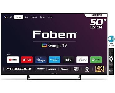 Fobem MT50EG8000F 50” FRAMELESS ULTRA HD GOOGLE TV