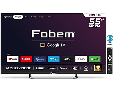 Fobem MT55EG8000F 55” FRAMELESS ULTRA HD GOOGLE TV