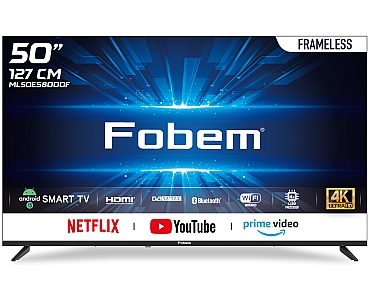 Fobem ML50ES8000F 50” FRAMELESS ULTRA HD ANDROID SMART LED TV