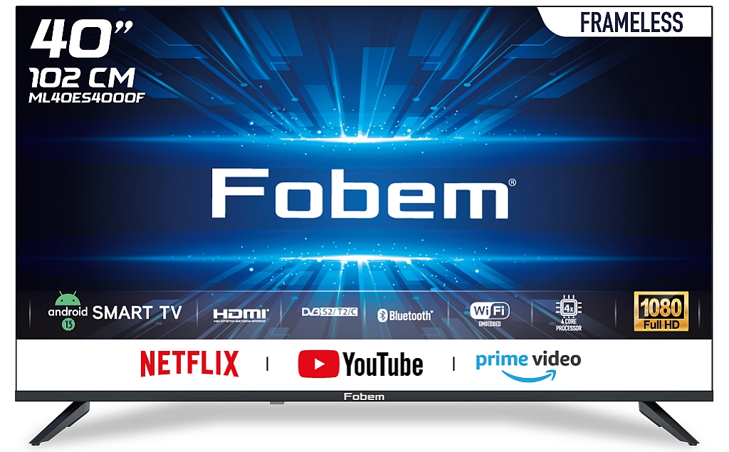 Fobem ML40ES4000F 40” FRAMLESS FULL HD ANDROID SMART LED TV